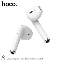 Wireless Hands Free Hoco DES03 TWS V5,0 350mAh 3h Talk Time White