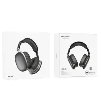 Wireless Stereo Headphone Hoco ESD15 Cool Shadow V5.3 400mAh 12h Use Time with Micro SD and AUX Ports Deep Space Grey