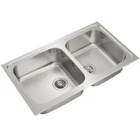 Stainless Steel Sink TEKA Double Bowl for Built-in Installation 86x50cm CLASSIC 2B 86 TOTAL