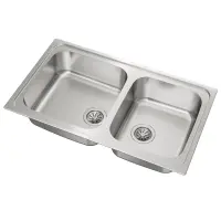 Stainless Steel Sink TEKA Double Bowl for Built-in Installation 86x50cm CLASSIC 2B 86 TOTAL