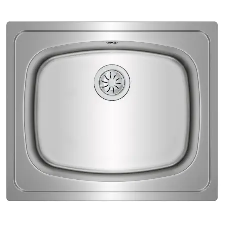 Stainless Steel Sink TEKA Single Bowl for Built-in Installation 60x51cm UNIVERSE 60 TOTAL