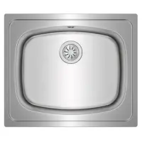 Stainless Steel Sink TEKA Single Bowl for Built-in Installation 60x51cm UNIVERSE 60 TOTAL