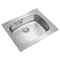 Stainless Steel Sink TEKA Single Bowl for Built-in Installation 60x51cm UNIVERSE 60 TOTAL