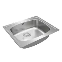 Stainless Steel Sink TEKA Single Bowl for Built-in Installation 60x51cm UNIVERSE 60 TOTAL