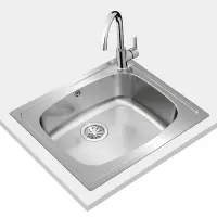 Stainless Steel Sink TEKA Single Bowl for Built-in Installation 60x51cm UNIVERSE 60 TOTAL