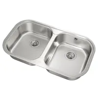 Stainless Steel Sink TEKA Double Bowl for Built-in Installation 82.8x48.5cm STYLO 2B TOTAL Matt