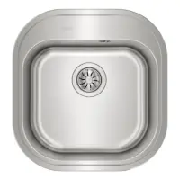 Stainless Steel Sink TEKA Single Bowl for Built-in Installation 46.5x48.5cm STYLO 1B TOTAL Matt