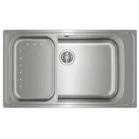 Stainless Steel Sink TEKA Single Bowl for Built-in Installation 86x50cm ΒΑΗΙΑ 1B TOTAL