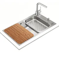 Stainless Steel Sink TEKA Single Bowl for Built-in Installation 86x50cm ΒΑΗΙΑ 1B TOTAL