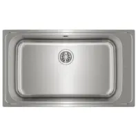 Stainless Steel Sink TEKA Single Bowl for Built-in Installation 86x50cm ΒΑΗΙΑ 1B TOTAL