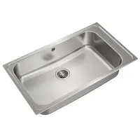 Stainless Steel Sink TEKA Single Bowl for Built-in Installation 86x50cm ΒΑΗΙΑ 1B TOTAL