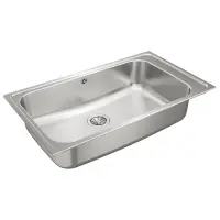 Stainless Steel Sink TEKA Single Bowl for Built-in Installation 86x50cm ΒΑΗΙΑ 1B TOTAL