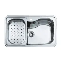 Stainless Steel Sink TEKA Single Bowl for Built-in Installation 80x50cm ΒΑΗΙΑ 80 TOTAL