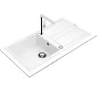 Liquid Granite Sink TEKA Single Bowl with Draining Board  for Built-in Installation 100x51cm NOVA 60 MAESTRO White