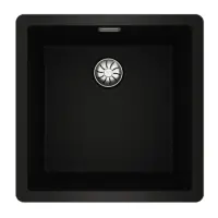 Liquid Granite Sink TEKA Single Bowl Undermount Installation 45.6x45.6 cm RADEA R10  MAESTRO Black