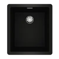 Liquid Granite Sink TEKA Single Bowl Undermount Installation 40.6x45.6 cm RADEA R10  MAESTRO Black