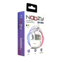 Wireless Hands Free Noozy BH55 V5.4 with ANC + ENC Noise Cancelation 30 hours of Playback 6 hours of Talk Time White