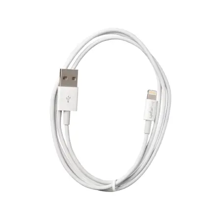 Data and Charging Cable Leki Orange Concept USB to Lightning 1m White