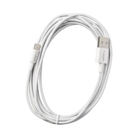 Data and Charging Cable Leki Orange Concept USB to Lightning 3m White