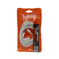 Data and Charging Cable Leki Orange Concept USB to Lightning 3m White