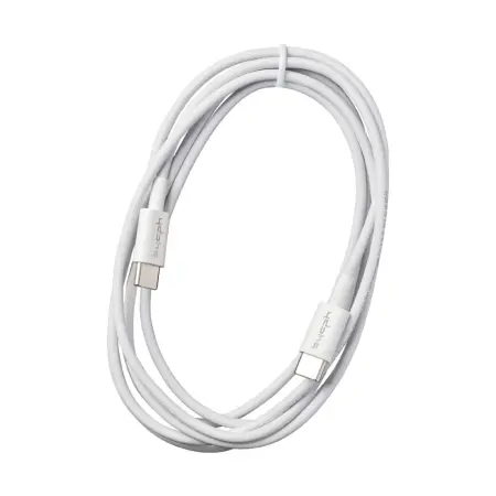 Data and Charging Cable Leki Orange Concept USB-C to USB-C 2m White