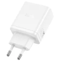 Travel Charger Hoco N50 Scenery 45W with 2 x USB-C and 1 χ USB-A  White