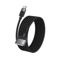 Magnetic Charging Cable Hoco U141 USB-C to Mag3 140W with Braided Cable 1.8m Black