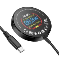 Charger Hoco CQ17 Ultra 15W with LED Digital Real-Time Display 1.2m Black