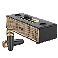 Wireless Speaker Hoco BS63 Graceful 20W BT V5.4 TF CARD AUX USB 4500mAh with 2 Wireless Microphones