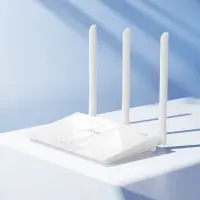 WiFi Router Hoco HI30 Wifi4  300Mbps 2.4GHz 3 x 5dBi White