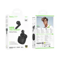 Wireless Hands Free Hoco EW201 Graceful V.5.3 320mAh Compatible with Master/Slave Switch and 4h Talk Time Midnight Black