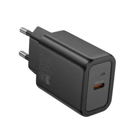 Travel Charger Hoco N60 Gentle Single Port 20W USB-C 5V 3.0A Black