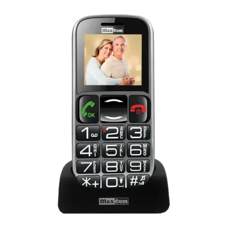 Expositional Maxcom MM462BB 1.8" with Large Buttons, Bluetooth, Radio (Works without Handsfre), Torch, Camera and Emergency Button Black