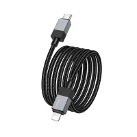 Data Cable Hoco X110 Honorific USB-C to Lightning 27W  Black 1m