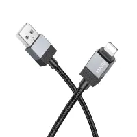 Data Cable Hoco X110 Honorific USB-A  to Lightning 2.4A  Black 1m