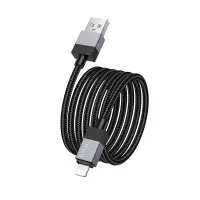 Data Cable Hoco X110 Honorific USB-A  to Lightning 2.4A  Black 1m