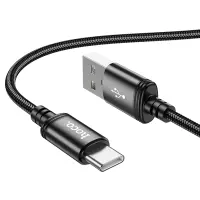 Data Cable Hoco X89 Wind USB-A  to USB-C 3A Black 2m