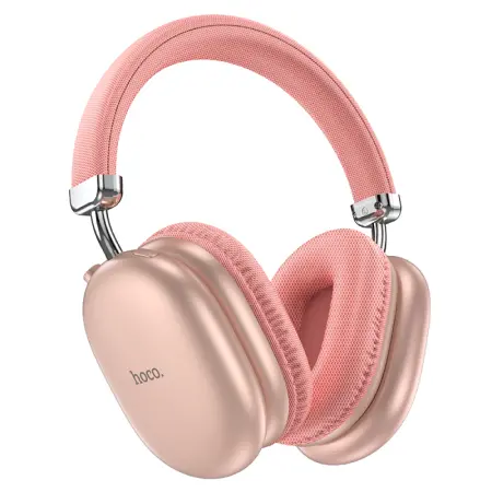 Wireless Stereo Headphone Hoco W35 Max Joy V5.3 800mAh with Micro SD and AUX ports Pink