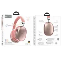 Wireless Stereo Headphone Hoco W35 Max Joy V5.3 800mAh with Micro SD and AUX ports Pink