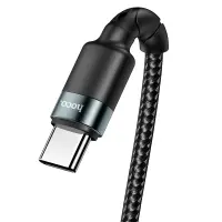 Data Cable Hoco DU46 USB-A  to USB-C for Fast Charging and Data Transfer Black 1m