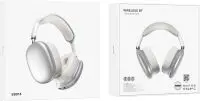 Wireless Stereo Headphone Hoco. ESD15 Max Shadow v5.3 400mAh ANC with Microphone and AUX ports Silver