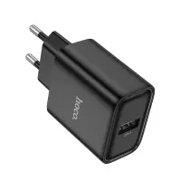 Travel Charger Hoco DC72 River with USB-A 5V 2.4A Black