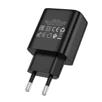 Travel Charger Hoco DC72 River with USB-A 5V 2.4A Black