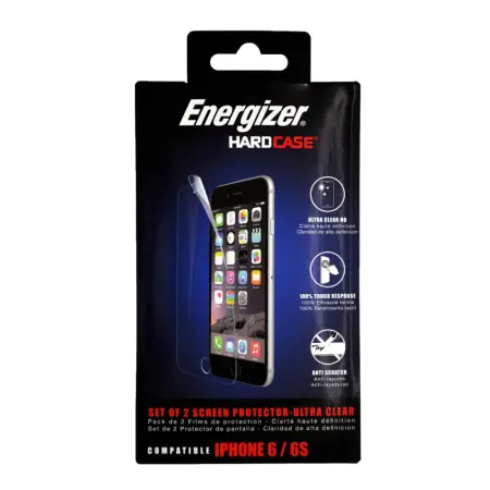 Protective Film Energizer for Apple iPhone 6/6s Ultra Clear HD Anti-Scratch Anti-Glare 2pcs