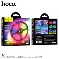 Light Strip Hoco DL30 Plus LED USB RGB with Remote Control 4m