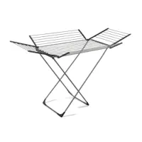 Folding Clothes Dryer with Wings Lamart LT8101 25M Aluminum, Max. Load 15kg Silver/Black