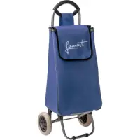 Wheeled Shopping Bag 35L Lamart LT8059 Waterproof, Metal Frame, Blue







