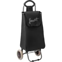 Wheeled Shopping Bag 35L Lamart LT8058 Waterproof, Metal Frame, Black