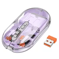 Bluetooth Mouse Hoco GM35 General Wireless with 5 Buttons DPI 1600 Transparent Purple