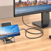 Cable Hoco UA27 Type-C to HDMI 4K 30Hz Braided Black 2m
